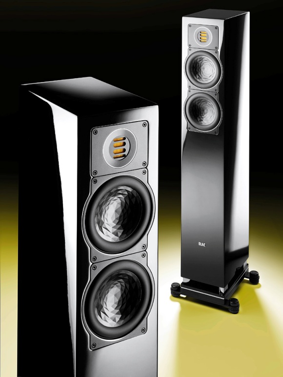 ELAC FS 407 black high gloss finish